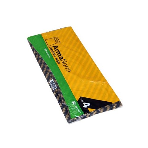 Arma Takviyeli Poşet Siyah Çizgili 40x50 Cm (50 li Paket)