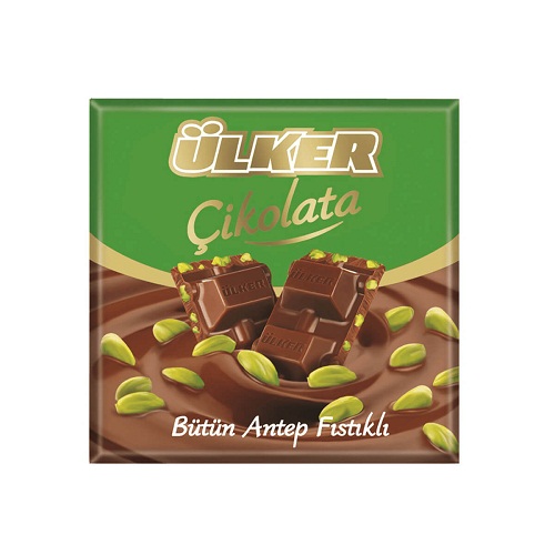 Ülker Çikolata Antep Fıstıklı Kare 65 Gr (6 Adet)