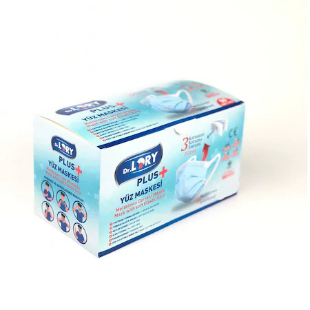 Dr. Lory Plus 3 Katlı Cerrahi Maske (10 lu Paket)