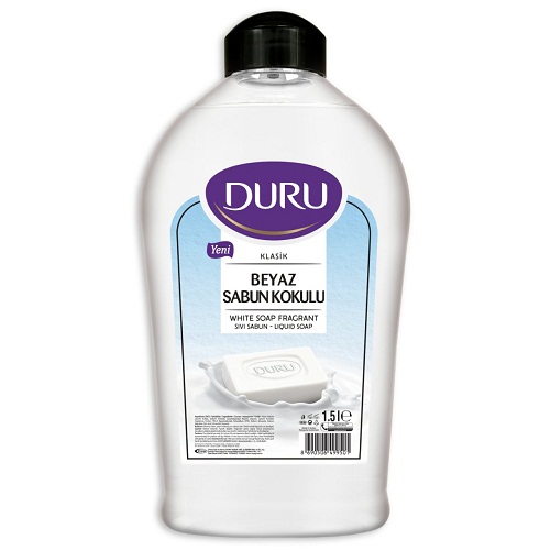 Duru Sıvı El Sabunu Beyaz Sabun Kokulu 1,5 Lt