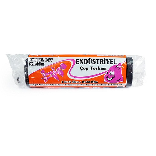 Kazanç End. Battal Boy Çöp Torbası 400 Gr 72x95 Cm Siyah