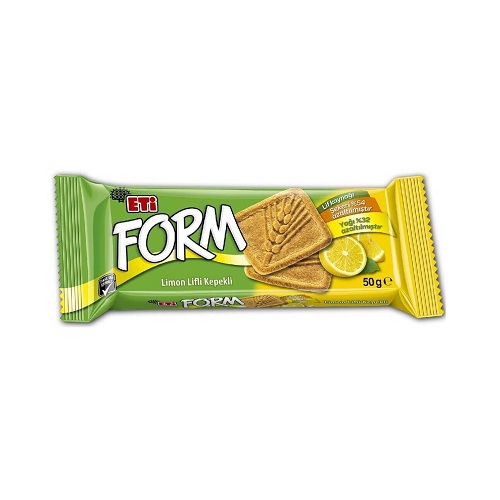 Eti Form Limon Lifli Kepekli Bisküvi 50 Gr (24 Adet)