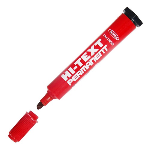 Hi-Text Marker Kesik Uç Kırmızı