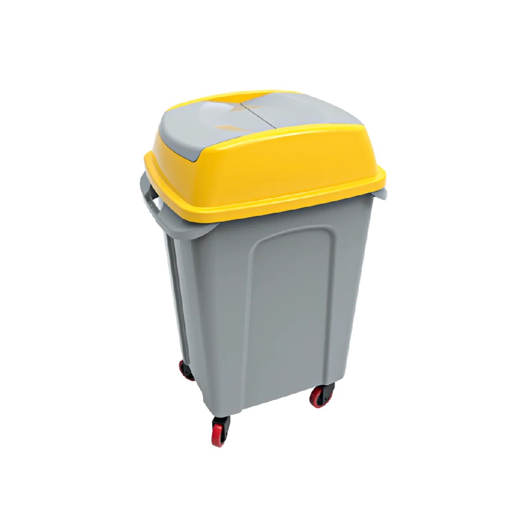 Planet Hippo Çöp Kovası 50 Lt Tekerlekli