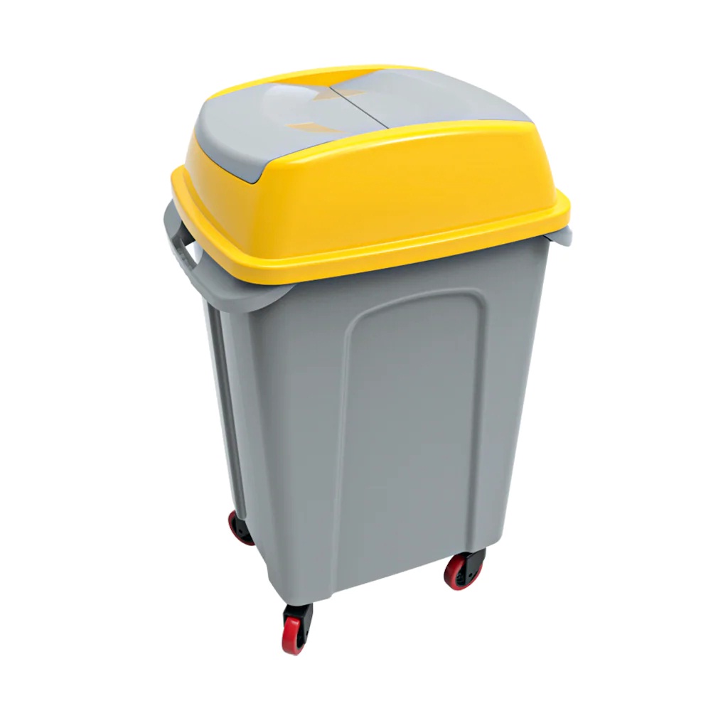 Planet Hippo Çöp Kovası 70 Lt Tekerlekli