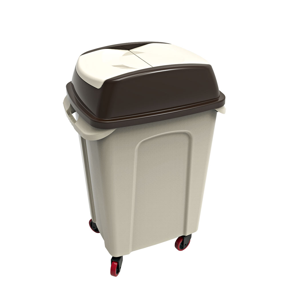 Planet Hippo Çöp Kovası 70 Lt Tekerlekli Lüks