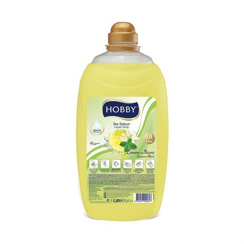 Hobby Sıvı El Sabunu Limon ve Nane 1,8 Lt