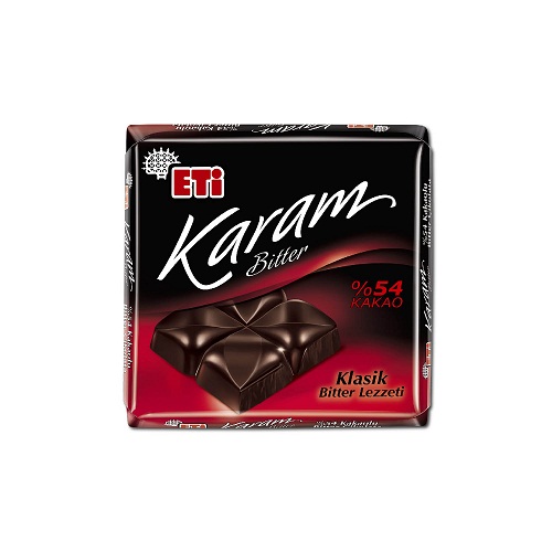 Eti Karam Bitter Kare Çikolata 60 Gr (6 Adet)