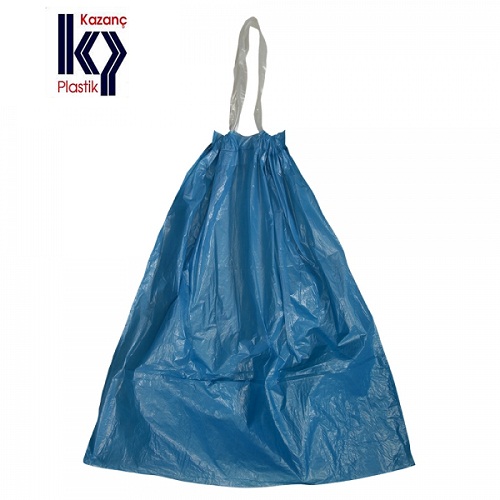 Kazanç Büzgülü (Bio Çözünür) Orta Boy Çöp Torbası 200 Gr 55x60 Cm Mavi