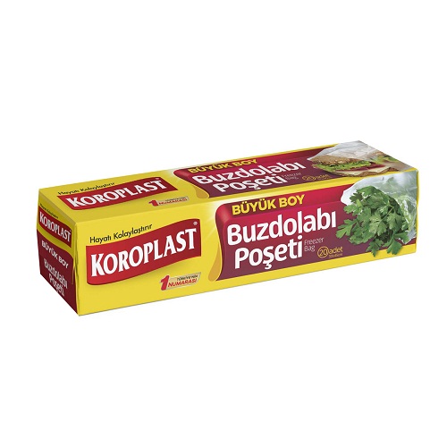 Koroplast Buzdolabı Poşeti Büyük Boy 30x45 Cm 20 li