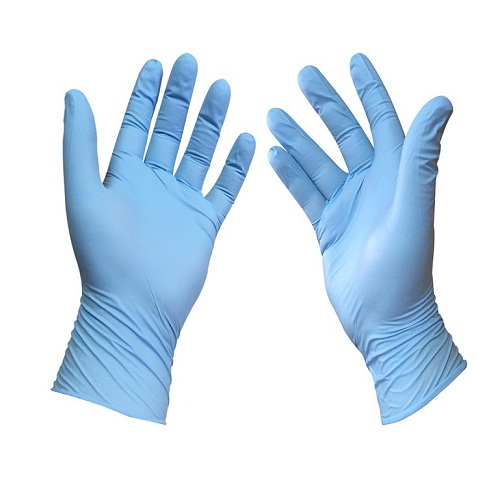 Nitril Muayene Eldiveni Pudrasız Mavi L Beden (100 lü Paket)