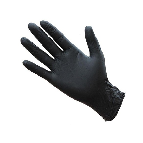 Nitril Muayene Eldiveni Pudrasız Siyah S Beden (100 lü Paket)