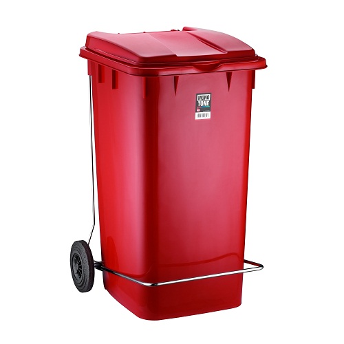 Pedallı Konteyner Çöp Kovası 240 Lt Renkli