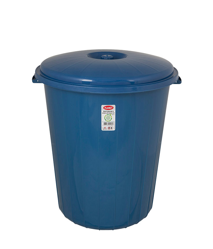 Planet Kapaklı Çöp Kovası Herkül 70 Lt Mavi
