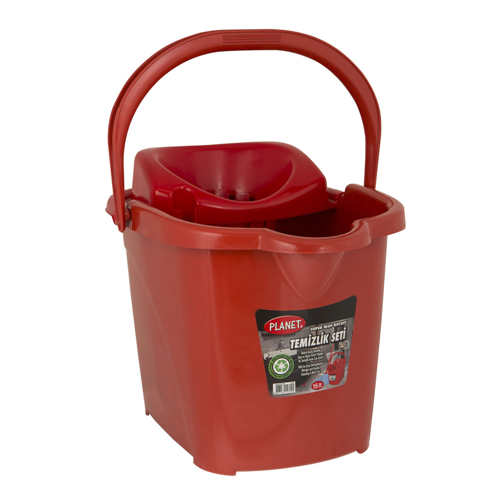 Planet Temizlik Kovası No 4 (15 Lt) Tekerlekli